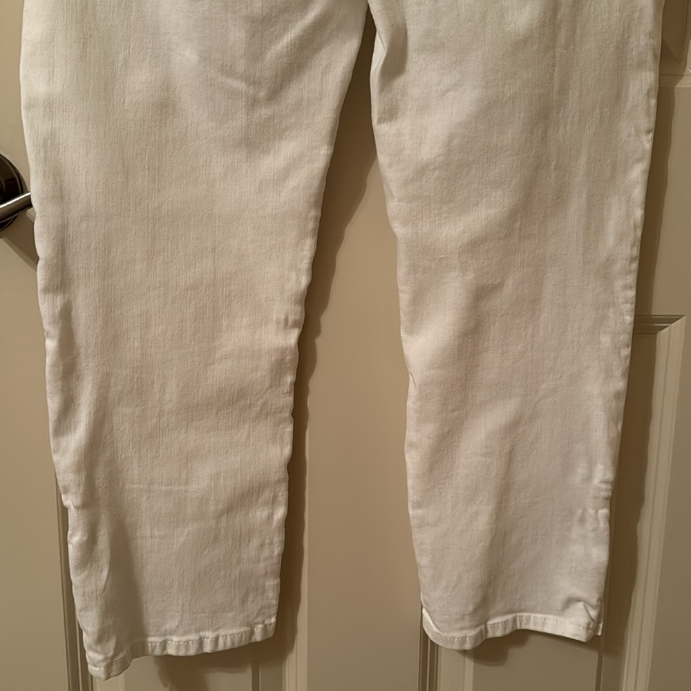 WHBM Women's Slim Crop White Skinny Jeans Size 10 EUC - Picture 16 of 16